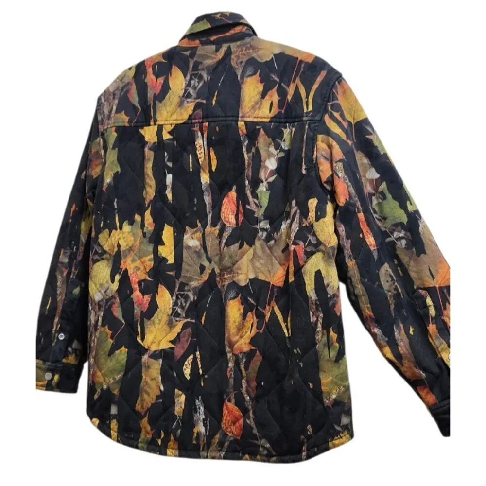 Purple Brand P313 Quilted Shirt Jacket Drip Camo Men’s Medium Primaloft Insulate